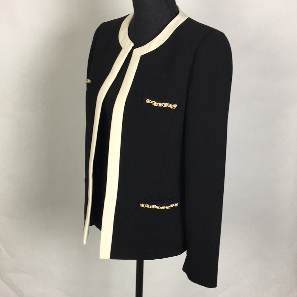Tahari Arthur S. Levine Woman’s Blazer Black sz 6 - Picture 3 of 7